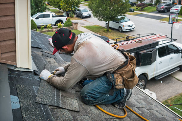 Professional Roofing technician working in Royalton, IL